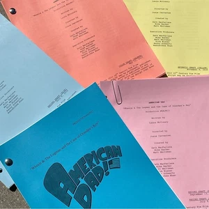American Dad FULL SET 2011 Production Used Table Draft Scripts Wheels & Legman! - Picture 1 of 16