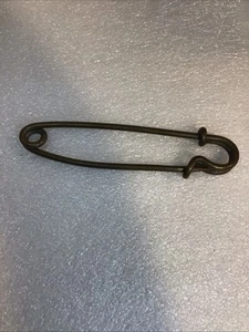 Vintage Horse Blanket Metal Pin 3.8” Safety Pin Steampunk Kilt - Picture 1 of 2
