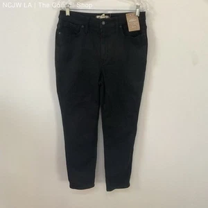 Madewell Curvy Stovepipe High Rise Black Jeans Pants - Size 31 New - Picture 1 of 7
