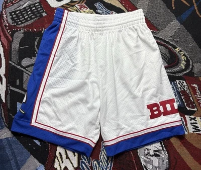 Pantalones Cortos Mitchell & Ness Buffalo Bills Equipo ID Malla Medianos NFL Retrocesos Foto 1 de 4