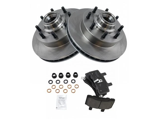 Kit de pastillas de freno delanteras y rotor para GMC Savana 3500 2001 1999 1996-2002 KW648XQ Foto 1 de 1