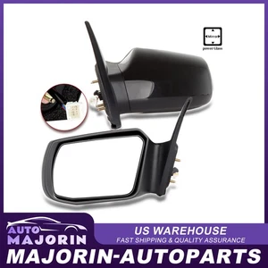 Black Power Side View Mirrors LH & RH Mirrors For 2007-2011 Altima Sedan Hybrid - Picture 1 of 1