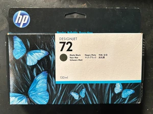 NEW GENUINE HP 72 DesignJet Ink 130ml Matte Black cartridge Expired see photos - Bild 1 von 2