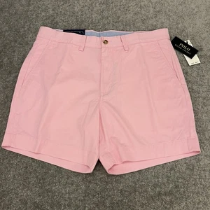 Polo Ralph Lauren Shorts Mens 32 Pink Classic Fit 6" Chino Pony Cotton NEW $89 - Picture 1 of 8
