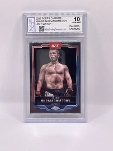 2025 Topps Chrome UFC Khabib Nurmagomedov Graded MGCo. Gem Mint 10 - Picture 1 of 1