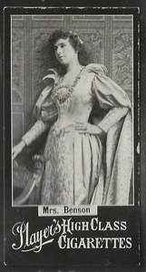 PLAYERS-ACTRESSES 1897-#06- MRS BENSON - Picture 1 of 2