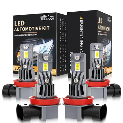 Faros LED 4x haz alto/bajo súper blanco 6000 k para Pontiac G8 sedán 2008 2009 Foto 1 de 4