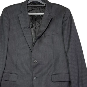 Brooks Brothers 1818 Madison Gray Wool Blazer Jacket Mens 44L Made in Italy - Picture 1 of 10