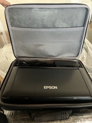 Epson WF-100 B581A Portable wireless Mobile Printer Tested No A/C  Power Adapter - Image 1 of 2
