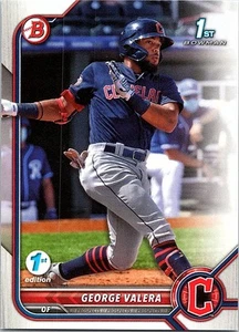 George Valera 2022 Bowman 1st Edition #BPPF-22 Cleveland Guardians - Bild 1 von 2