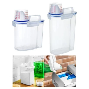 Dry Food Storage Container Storage Canister with Measuring Cup Cereal Container - Bild 1 von 12