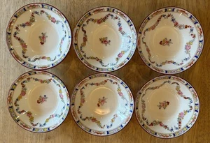6er Set Minton Rose Antik Bone China - kleine Obstschalen - England Globusmarke - Bild 1 von 18