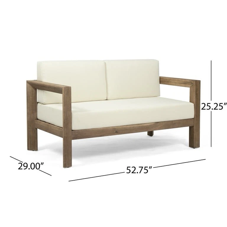 Nobel House Gesner Patio Love Seat with Weather Cover - Image 1 of 4