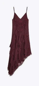 ZARA Kleid Gr. M bordeaux Neu mit Etikett - Bild 1 von 3