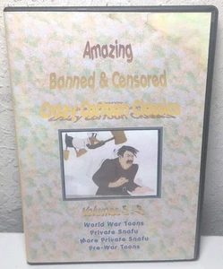 Amazing Banned & Censored Crazy Cartoon Classics Volumes 5-8 World War Toons DVD - Picture 1 of 2