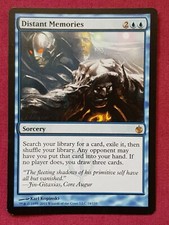 Magic The Gathering MIRRODIN BESIEGED DISTANT MEMORIES single blue card MTG