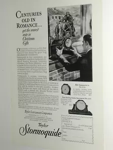 1929 Taylor Instrument advertisement, Stormoguide barometer, print ad - Foto 1 di 3