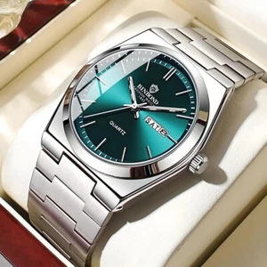 UTHAI Men Watch Light Luxury Brand Stainless Steel Double Calendar Waterproof - Picture 1 of 5