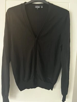 Suéter cárdigan negro Just Cavalli para hombre ~ L ~ Foto 1 de 4