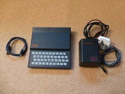 Sinclair ZX81 With Original Power Adapter And TV Connection Cable - Image 1 of 4