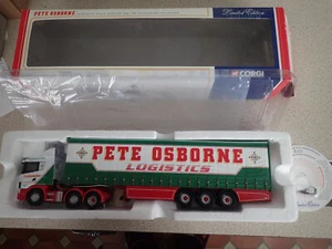 Corgi 1:50 CC12209 Scania Curtainside Pete Osbourne Trailer Roof Deformed - Picture 1 of 19
