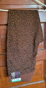 NUEVO CON ETIQUETAS NOBO Juniors Mujer XXXL 21 Marrón Negro Estampado Animal Tiro Medio Pantalones Jegging - Imagen 1 de 6