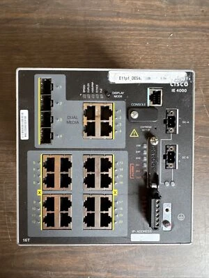 Cisco IE-4000-16T4G-E 16 Ethernet Ports & 4 Combo Gigabit Sfp Ports - Image 1 of 4