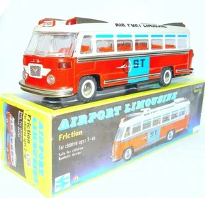 China MF-910 AIRPORT LIMOUSINE 1960 SHUTTLE BUS Friction Tin Toy MB`80 Version 2 - Picture 1 of 12