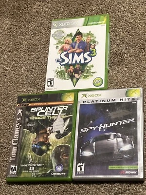 Microsoft Xbox&360 3 Game Lot Sims 3, Splinter Cell And Spyhunter - Image 1 of 4