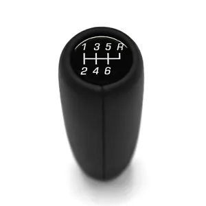 FORD MUSTANG 2003-2004 WEIGHTED T-56 SHIFT KNOB 6 SPEED GENUINE LEATHER M12x1.75 - Picture 1 of 6