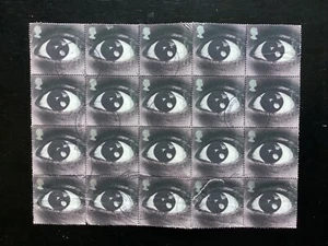 GB 2000 Millennium Projects 1st Class NVI "Eye" spektakulärer 20er Block (A490) - Bild 1 von 1