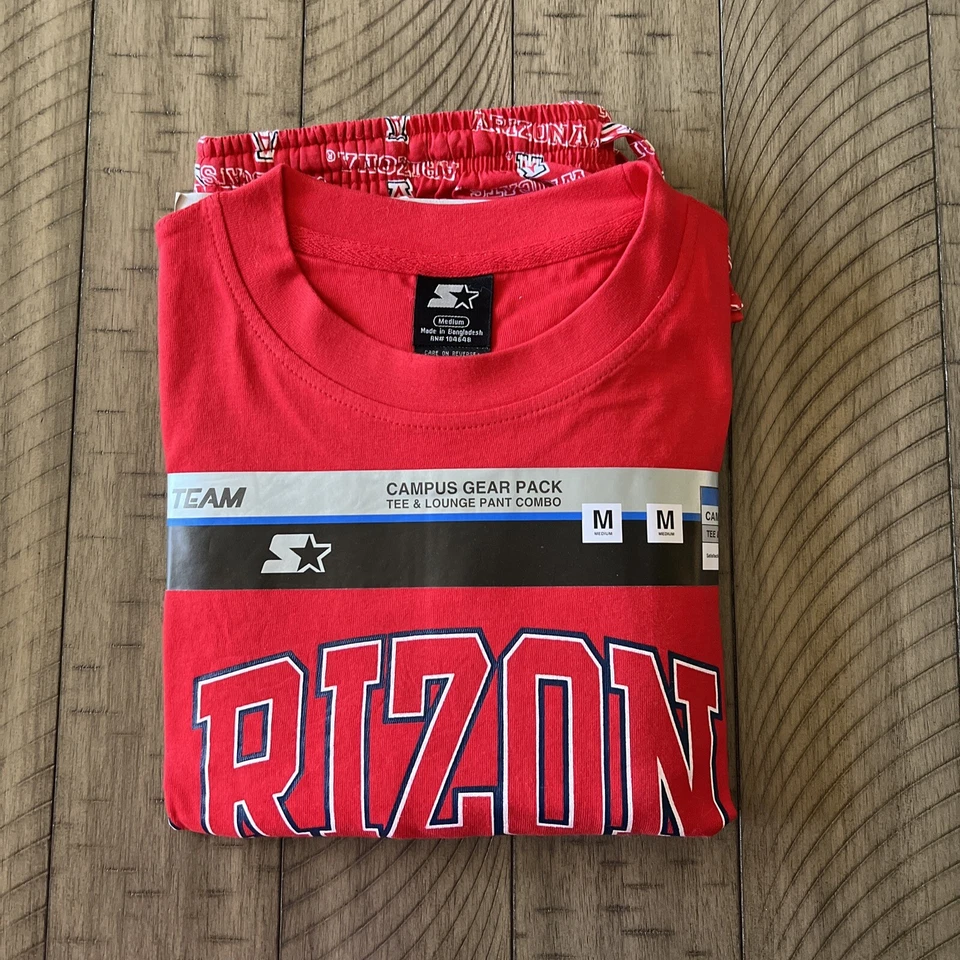 ARIZONA WILDCATS CAMISETA Y PANTALÓN SALÓN CAMPUS EQUIPO PAQUETE MEDIANO  Foto 1 de 1