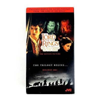 Lord of the Rings Fellowship of the Ring VHS Behind the Scenes Footage Free Ship - Image 1 of 4