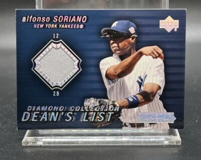 2004 Diamond Collection All-Star Dean's List Game Used Jersey Alfonso Soriano - Image 1 of 2