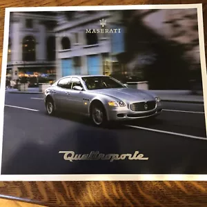 vintage 2004 Maserati Quattroporte showroom brochure - Picture 1 of 8