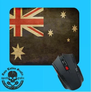RUSTIC AUSTRALIAN FLAG MOUSEPAD MOUSE PAD MAT COMPUTER LAPTOP MAKES A COOL GIFT - Picture 1 of 1