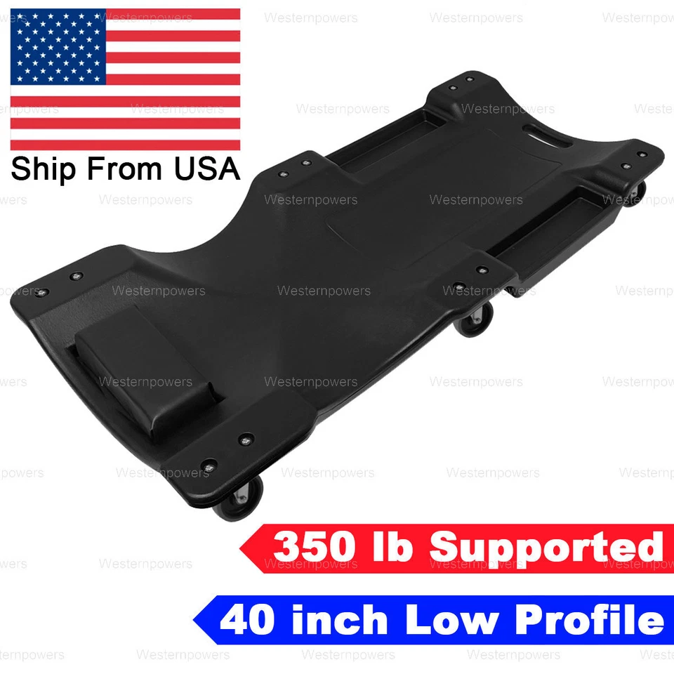 40" Professional Low Profile Mechanic Creeper Auto Repair Automotive Creeper Foto 1 de 4