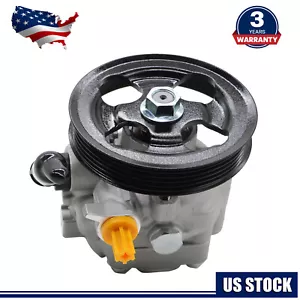 Power Steering Pump w/ Pulley 34430-AG03B for 05-09 Subaru Legacy Outback 2.5L - Picture 1 of 9