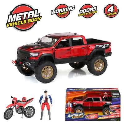 @Adventure Force Free Wheeling Metal Vehicle Playset RAM Truck, Bike 🆕 - Image 1 of 4