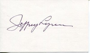JEFFREY LYNN ACTOR IN THE ROARING TWENTIES & TONY ROME SIGNED CARD AUTOGRAPH