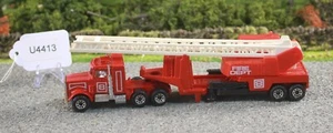 Matchbox Lesney CY-13 Red Peterbilt Truck & Fire Department FNQHotwheels U4413 - Picture 1 of 12