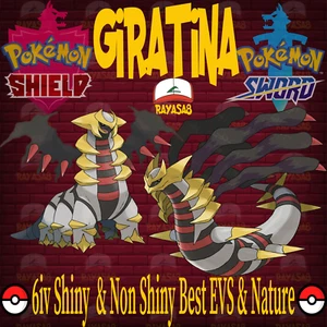 Pokémon Espada y Escudo 🙂 Giratina Legendario 6IV Brillante y No Brillante Mejores vehículos eléctricos, naturaleza - Imagen 1 de 14