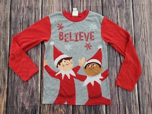 Elf On The Shelf Believe Christmas Pajama Top Youth Size L - Picture 1 of 10