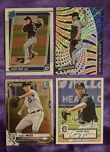 2021 Casey Mize RC Donruss Optic, Chronicles, Bowman Chrome And Topps - Picture 1 of 2