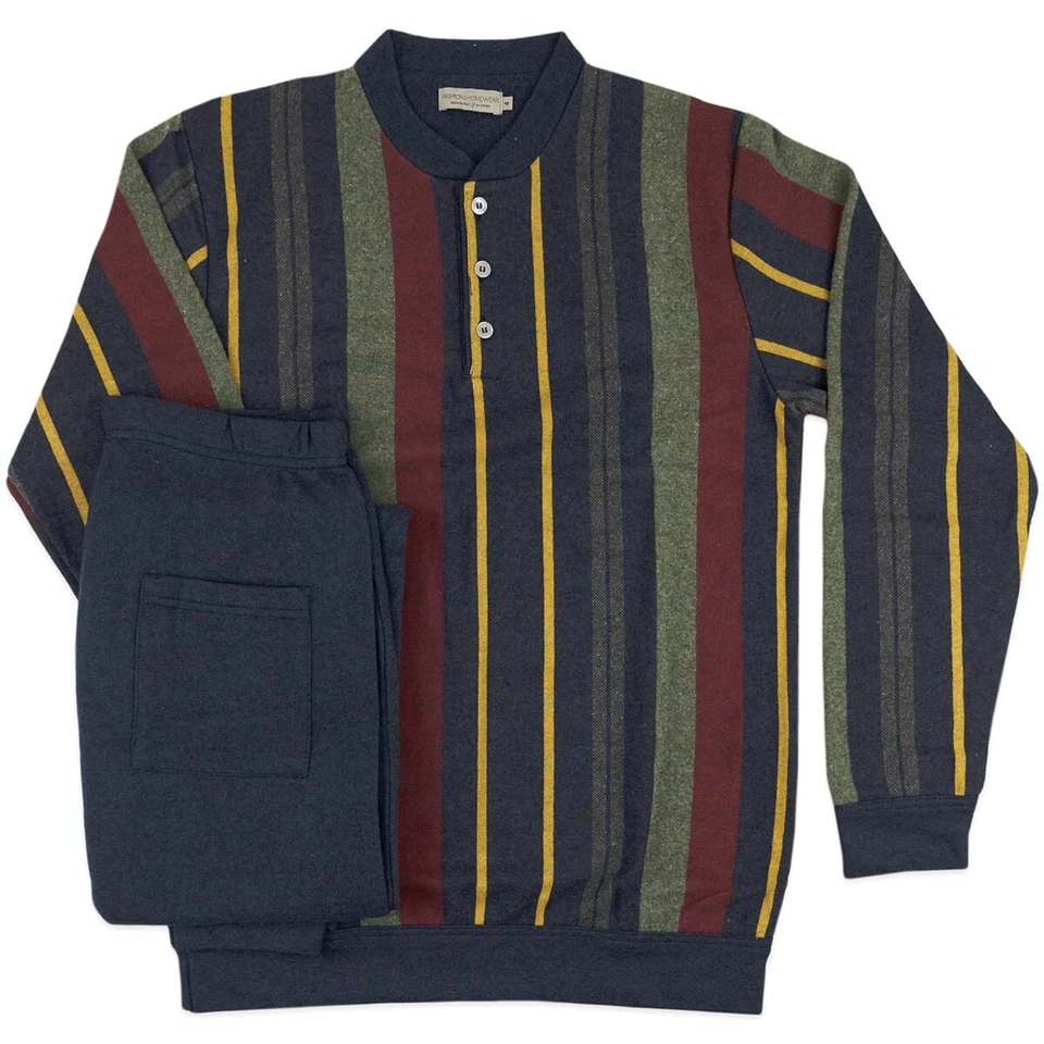 Pigiama invernale fasce multicolor by F&H 6265NV - Immagine 1 di 1