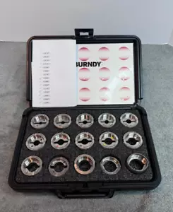Burndy UDIEKITCU 15 Piece Index Crimping Tool Die Set U-Type #6 AWG-750 kcmil - Picture 1 of 11