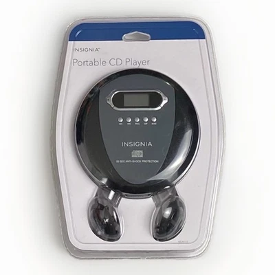 Reproductor de CD portátil Insignia NS-P4112 años 60 protección antichoques con auriculares Foto 1 de 4