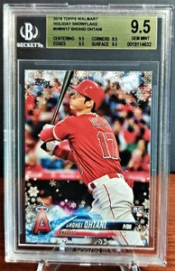 SHOHEI OHTANI 2018 TOPPS HOLIDAY SNOWFLAKE #HMW17 (BGS GRADED 9.5 GEM MINT) RC - Bild 1 von 2