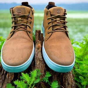 Timberland Zapatos Para Hombre Talla 11.5 Trigo Nubuck Lona Chukka SensorFlex Mid A10I3 - Imagen 1 de 10