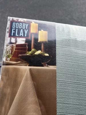 Bobby Flay Gramercy Collection Tablecloth – 60” x 102” – Oblong Green Textured - Image 1 of 4